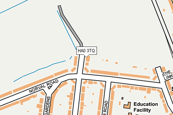 HA0 3TQ map - OS OpenMap – Local (Ordnance Survey)
