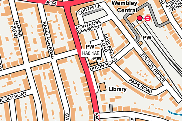 HA0 4AE map - OS OpenMap – Local (Ordnance Survey) HA0 4AE map - OS OpenMap – Local (Ordnance Survey)