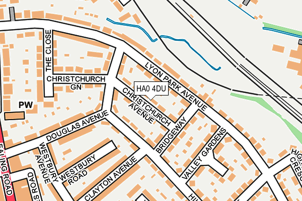 HA0 4DU map - OS OpenMap – Local (Ordnance Survey) HA0 4DU map - OS OpenMap – Local (Ordnance Survey)