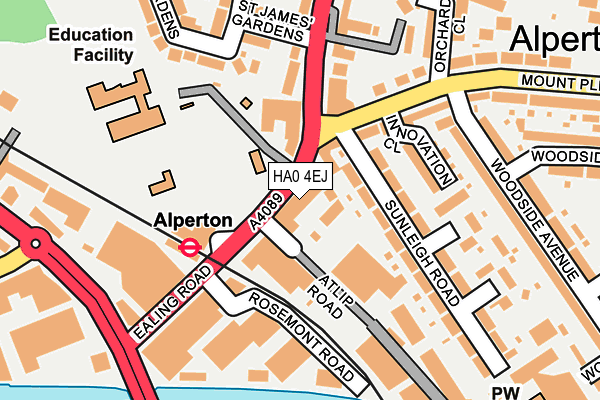 HA0 4EJ map - OS OpenMap – Local (Ordnance Survey) HA0 4EJ map - OS OpenMap – Local (Ordnance Survey)