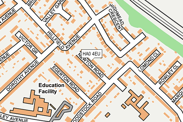 HA0 4EU map - OS OpenMap – Local (Ordnance Survey) HA0 4EU map - OS OpenMap – Local (Ordnance Survey)