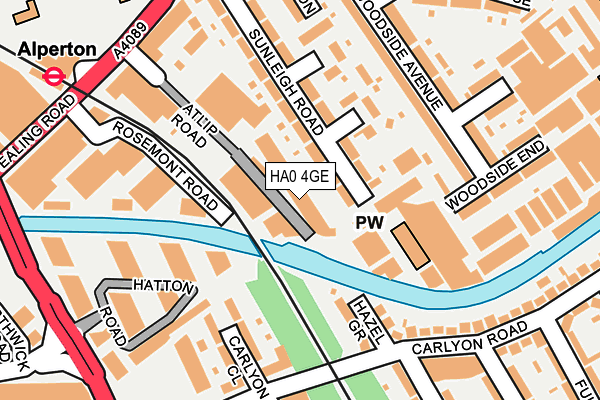 HA0 4GE map - OS OpenMap – Local (Ordnance Survey) HA0 4GE map - OS OpenMap – Local (Ordnance Survey)