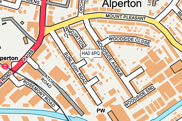 HA0 4PQ map - OS OpenMap – Local (Ordnance Survey) HA0 4PQ map - OS OpenMap – Local (Ordnance Survey)