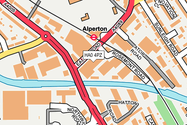 HA0 4PZ map - OS OpenMap – Local (Ordnance Survey) HA0 4PZ map - OS OpenMap – Local (Ordnance Survey)