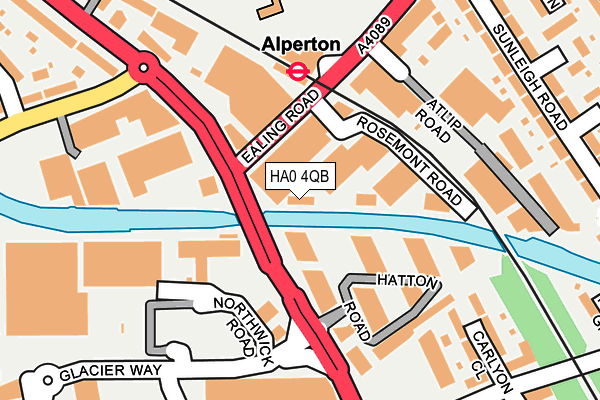 HA0 4QB map - OS OpenMap – Local (Ordnance Survey) HA0 4QB map - OS OpenMap – Local (Ordnance Survey)