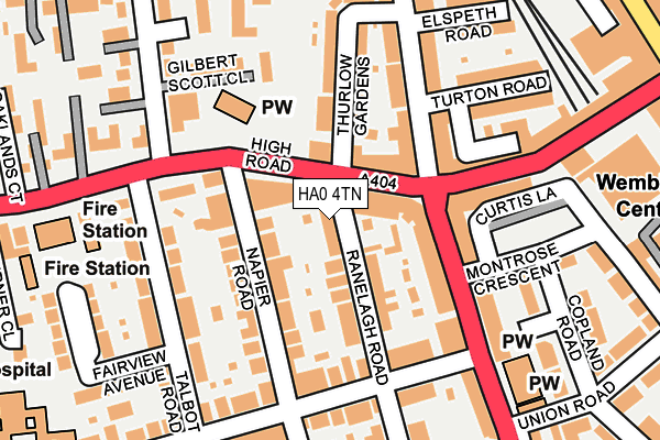 HA0 4TN map - OS OpenMap – Local (Ordnance Survey) HA0 4TN map - OS OpenMap – Local (Ordnance Survey)