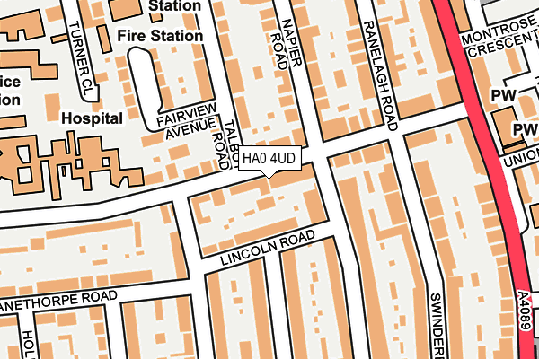 HA0 4UD map - OS OpenMap – Local (Ordnance Survey) HA0 4UD map - OS OpenMap – Local (Ordnance Survey)