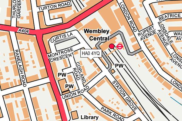 HA0 4YQ map - OS OpenMap – Local (Ordnance Survey) HA0 4YQ map - OS OpenMap – Local (Ordnance Survey)