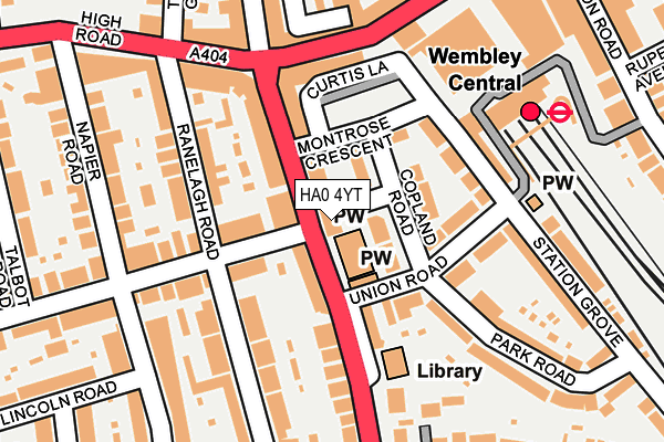 HA0 4YT map - OS OpenMap – Local (Ordnance Survey) HA0 4YT map - OS OpenMap – Local (Ordnance Survey)