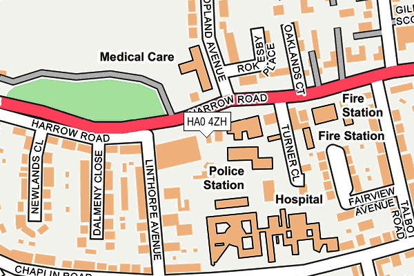 HA0 4ZH map - OS OpenMap – Local (Ordnance Survey) HA0 4ZH map - OS OpenMap – Local (Ordnance Survey)
