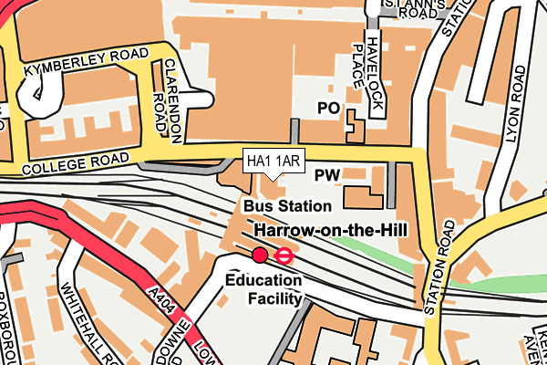 HA1 1AR map - OS OpenMap – Local (Ordnance Survey) HA1 1AR map - OS OpenMap – Local (Ordnance Survey)
