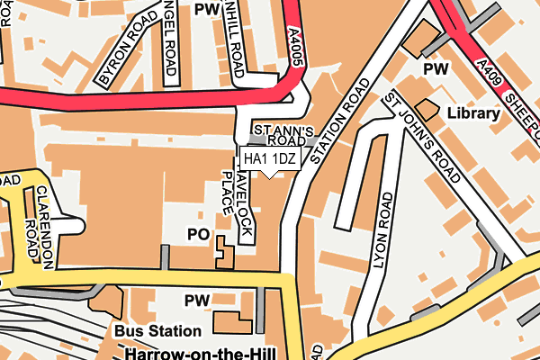 HA1 1DZ map - OS OpenMap – Local (Ordnance Survey) HA1 1DZ map - OS OpenMap – Local (Ordnance Survey)