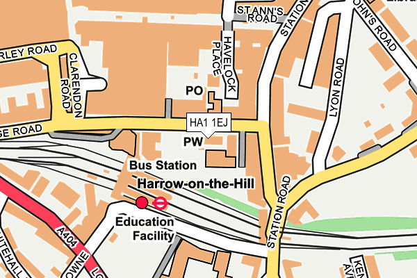 HA1 1EJ map - OS OpenMap – Local (Ordnance Survey) HA1 1EJ map - OS OpenMap – Local (Ordnance Survey)