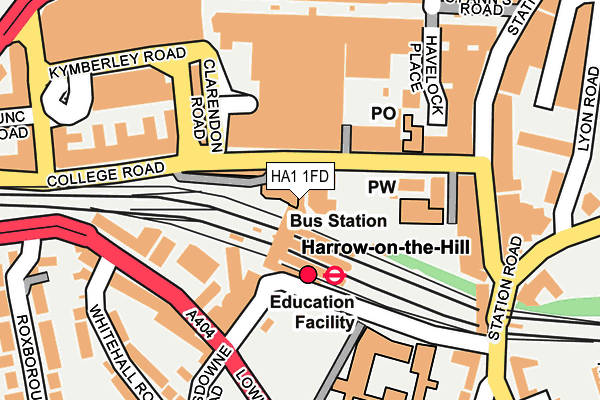 HA1 1FD map - OS OpenMap – Local (Ordnance Survey) HA1 1FD map - OS OpenMap – Local (Ordnance Survey)