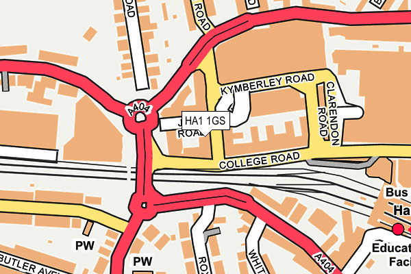 HA1 1GS map - OS OpenMap – Local (Ordnance Survey) HA1 1GS map - OS OpenMap – Local (Ordnance Survey)