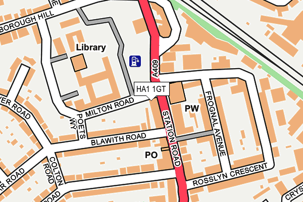 HA1 1GT map - OS OpenMap – Local (Ordnance Survey) HA1 1GT map - OS OpenMap – Local (Ordnance Survey)
