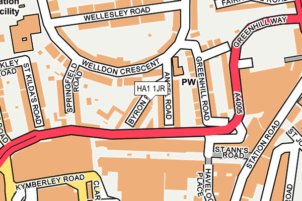 HA1 1JR map - OS OpenMap – Local (Ordnance Survey) HA1 1JR map - OS OpenMap – Local (Ordnance Survey)