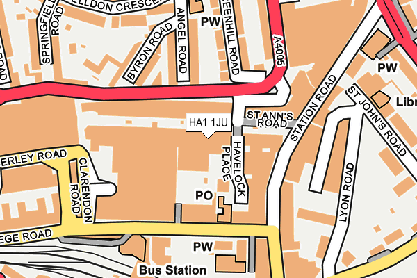 HA1 1JU map - OS OpenMap – Local (Ordnance Survey) HA1 1JU map - OS OpenMap – Local (Ordnance Survey)