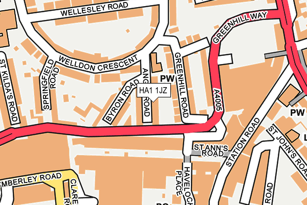 HA1 1JZ map - OS OpenMap – Local (Ordnance Survey) HA1 1JZ map - OS OpenMap – Local (Ordnance Survey)