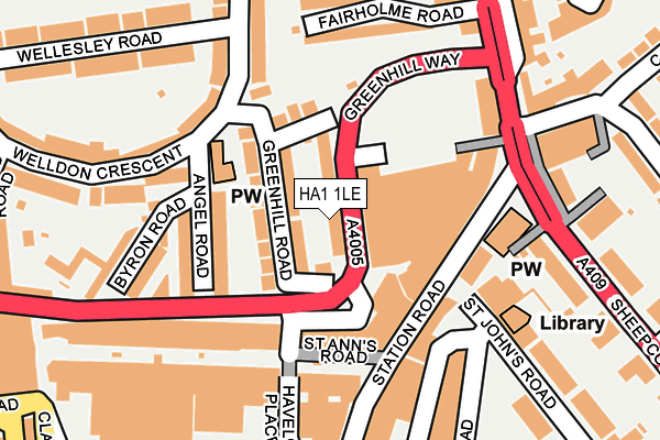 HA1 1LE map - OS OpenMap – Local (Ordnance Survey) HA1 1LE map - OS OpenMap – Local (Ordnance Survey)