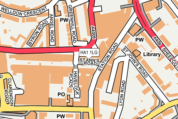 HA1 1LG map - OS OpenMap – Local (Ordnance Survey) HA1 1LG map - OS OpenMap – Local (Ordnance Survey)