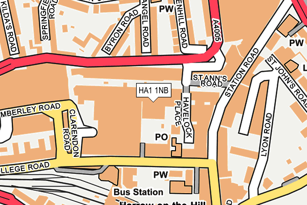 HA1 1NB map - OS OpenMap – Local (Ordnance Survey) HA1 1NB map - OS OpenMap – Local (Ordnance Survey)