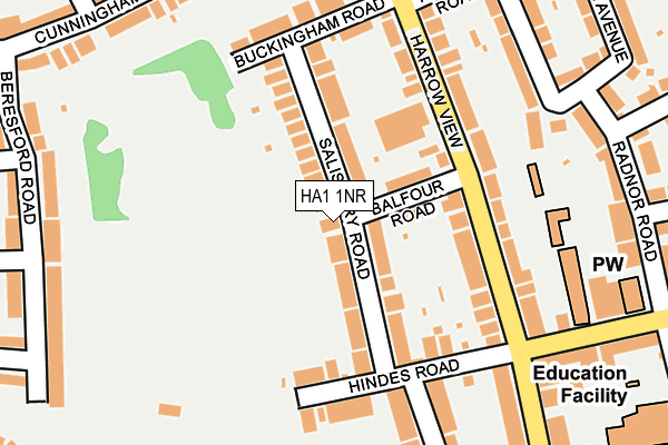 HA1 1NR map - OS OpenMap – Local (Ordnance Survey) HA1 1NR map - OS OpenMap – Local (Ordnance Survey)