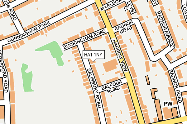 HA1 1NY map - OS OpenMap – Local (Ordnance Survey) HA1 1NY map - OS OpenMap – Local (Ordnance Survey)