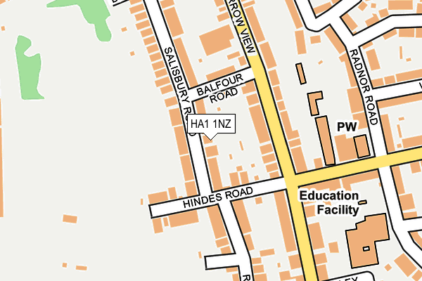 HA1 1NZ map - OS OpenMap – Local (Ordnance Survey) HA1 1NZ map - OS OpenMap – Local (Ordnance Survey)