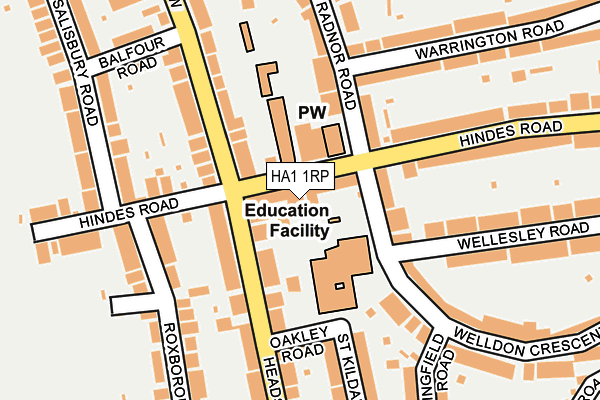 HA1 1RP map - OS OpenMap – Local (Ordnance Survey) HA1 1RP map - OS OpenMap – Local (Ordnance Survey)