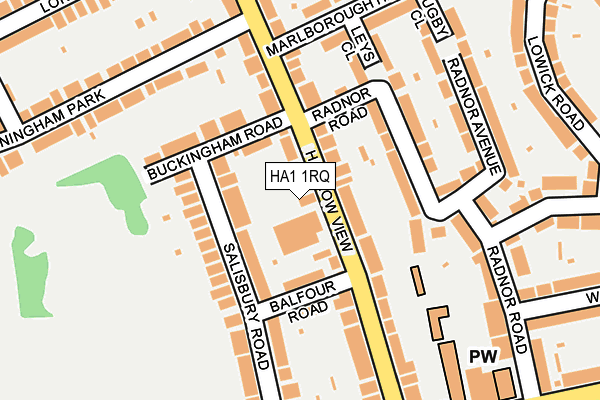 HA1 1RQ map - OS OpenMap – Local (Ordnance Survey) HA1 1RQ map - OS OpenMap – Local (Ordnance Survey)