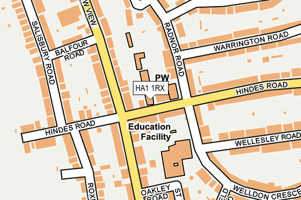 HA1 1RX map - OS OpenMap – Local (Ordnance Survey) HA1 1RX map - OS OpenMap – Local (Ordnance Survey)