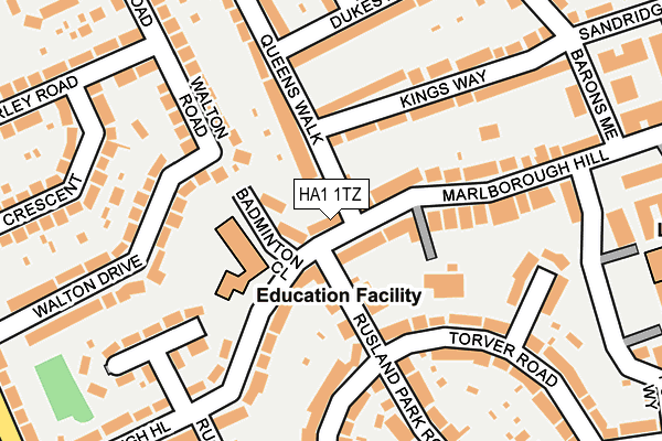 HA1 1TZ map - OS OpenMap – Local (Ordnance Survey) HA1 1TZ map - OS OpenMap – Local (Ordnance Survey)