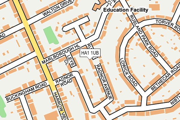 HA1 1UB map - OS OpenMap – Local (Ordnance Survey) HA1 1UB map - OS OpenMap – Local (Ordnance Survey)