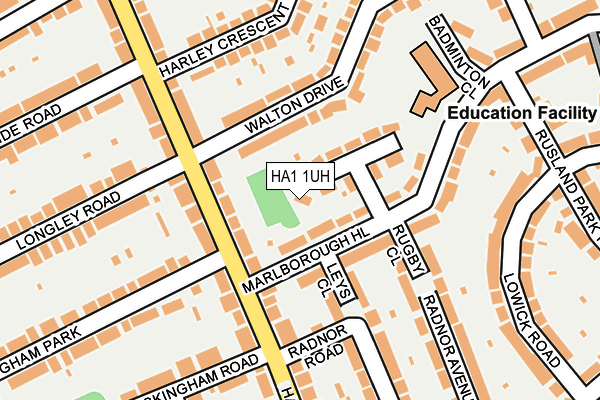 HA1 1UH map - OS OpenMap – Local (Ordnance Survey) HA1 1UH map - OS OpenMap – Local (Ordnance Survey)