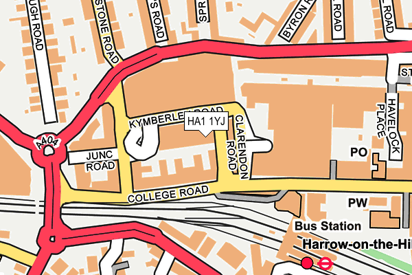 HA1 1YJ map - OS OpenMap – Local (Ordnance Survey) HA1 1YJ map - OS OpenMap – Local (Ordnance Survey)