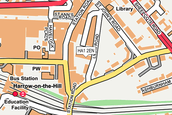 HA1 2EN map - OS OpenMap – Local (Ordnance Survey) HA1 2EN map - OS OpenMap – Local (Ordnance Survey)