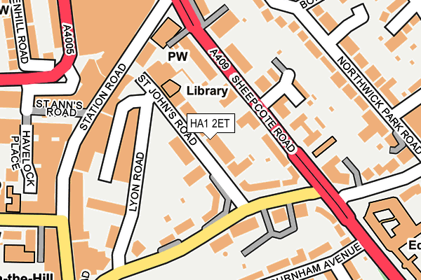 HA1 2ET map - OS OpenMap – Local (Ordnance Survey) HA1 2ET map - OS OpenMap – Local (Ordnance Survey)