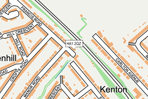 HA1 2QZ map - OS OpenMap – Local (Ordnance Survey) HA1 2QZ map - OS OpenMap – Local (Ordnance Survey)
