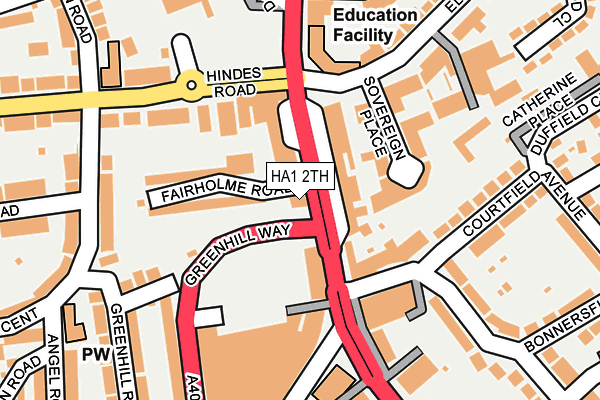 HA1 2TH map - OS OpenMap – Local (Ordnance Survey) HA1 2TH map - OS OpenMap – Local (Ordnance Survey)