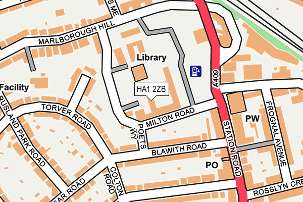 HA1 2ZB map - OS OpenMap – Local (Ordnance Survey) HA1 2ZB map - OS OpenMap – Local (Ordnance Survey)