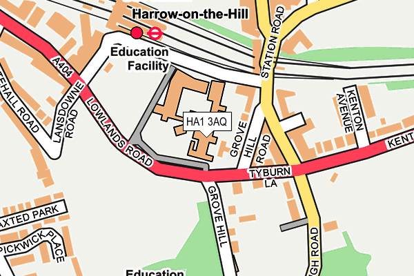 HA1 3AQ map - OS OpenMap – Local (Ordnance Survey) HA1 3AQ map - OS OpenMap – Local (Ordnance Survey)