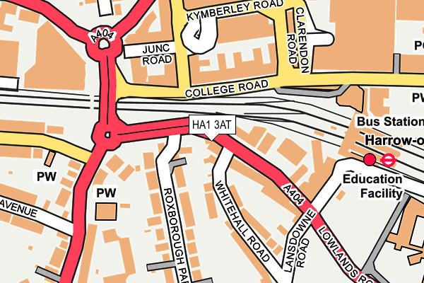 HA1 3AT map - OS OpenMap – Local (Ordnance Survey) HA1 3AT map - OS OpenMap – Local (Ordnance Survey)