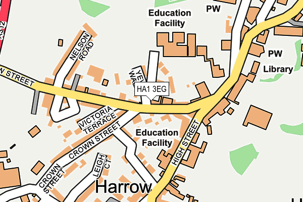 HA1 3EG map - OS OpenMap – Local (Ordnance Survey) HA1 3EG map - OS OpenMap – Local (Ordnance Survey)