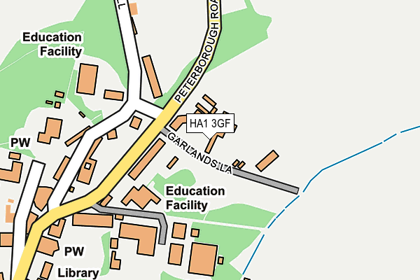 HA1 3GF map - OS OpenMap – Local (Ordnance Survey) HA1 3GF map - OS OpenMap – Local (Ordnance Survey)