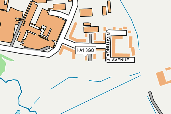 HA1 3GQ map - OS OpenMap – Local (Ordnance Survey) HA1 3GQ map - OS OpenMap – Local (Ordnance Survey)