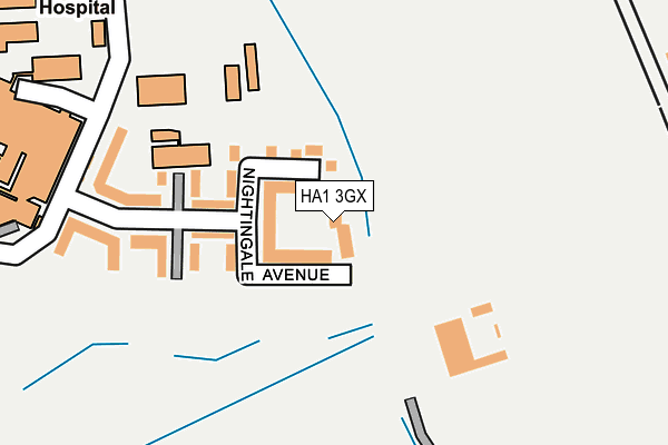 HA1 3GX map - OS OpenMap – Local (Ordnance Survey) HA1 3GX map - OS OpenMap – Local (Ordnance Survey)