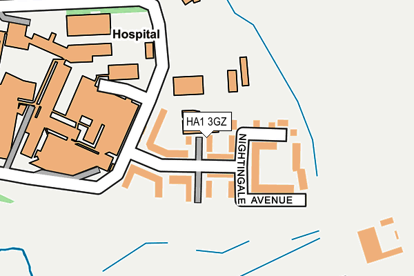 HA1 3GZ map - OS OpenMap – Local (Ordnance Survey) HA1 3GZ map - OS OpenMap – Local (Ordnance Survey)