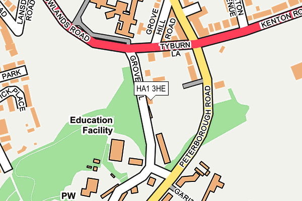 HA1 3HE map - OS OpenMap – Local (Ordnance Survey) HA1 3HE map - OS OpenMap – Local (Ordnance Survey)