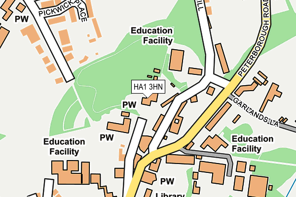 HA1 3HN map - OS OpenMap – Local (Ordnance Survey) HA1 3HN map - OS OpenMap – Local (Ordnance Survey)